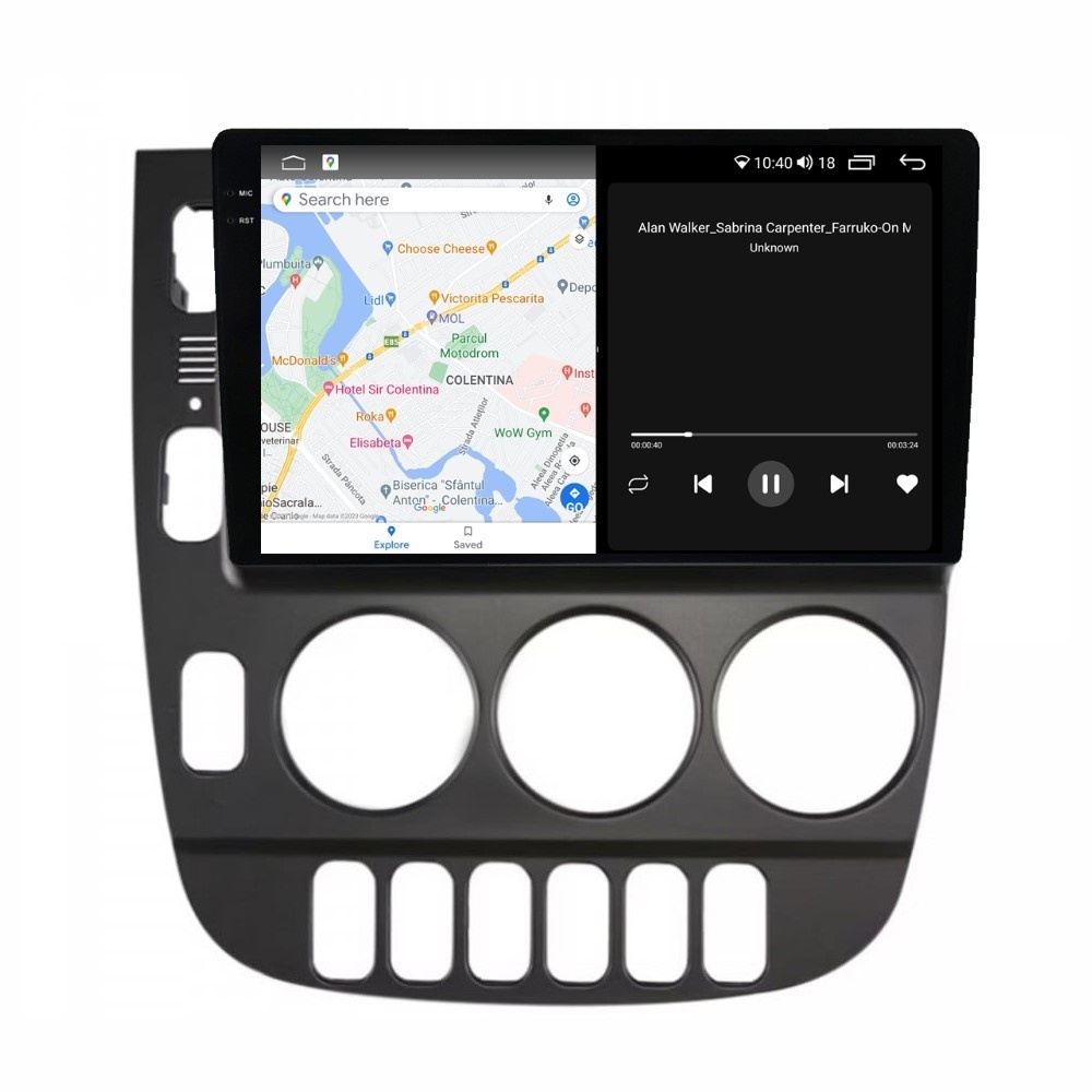 Navigatie dedicata cu Android Mercedes ML W163 1998 - 2001, 4GB RAM, Radio GPS Dual Zone, Display 2K QLED 9.5