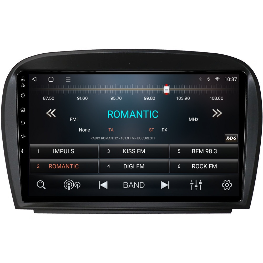 Navigatie dedicata cu Android Mercedes SL R230 2001 - 2012, 2GB RAM, Radio GPS Dual Zone, Display HD QLED 9