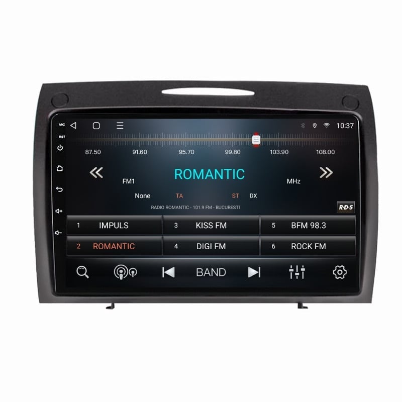 Navigatie dedicata cu Android Mercedes SLK R171 2004 - 2011, 3GB RAM, Radio GPS Dual Zone, Display HD QLED 9