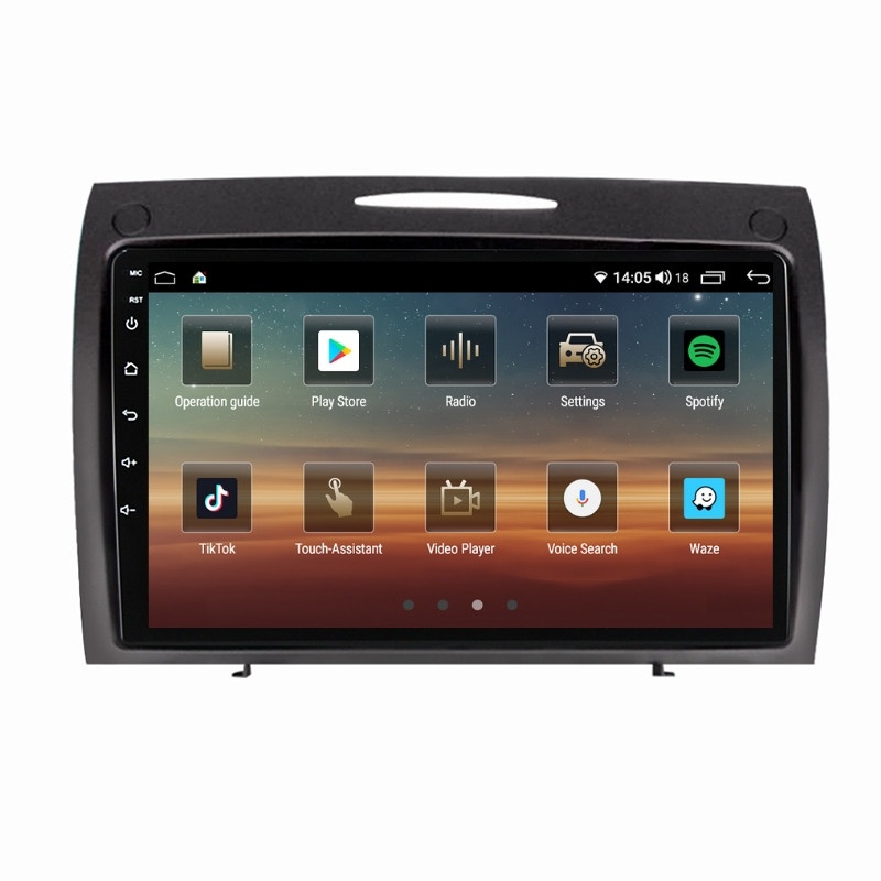 Navigatie dedicata cu Android Mercedes SLK R171 2004 - 2011, 4GB RAM, Radio GPS Dual Zone, Display HD QLED 9" Touchscreen, Internet Wi-Fi si slot SIM 4G, Bluetooth, MirrorLink, USB - Imagine 3