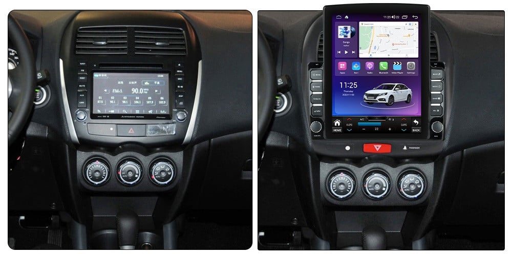 Navigatie dedicata cu Android Mitsubishi ASX 2010 - 2016, 8GB RAM, Radio GPS Dual Zone, Touchscreen IPS 9.7