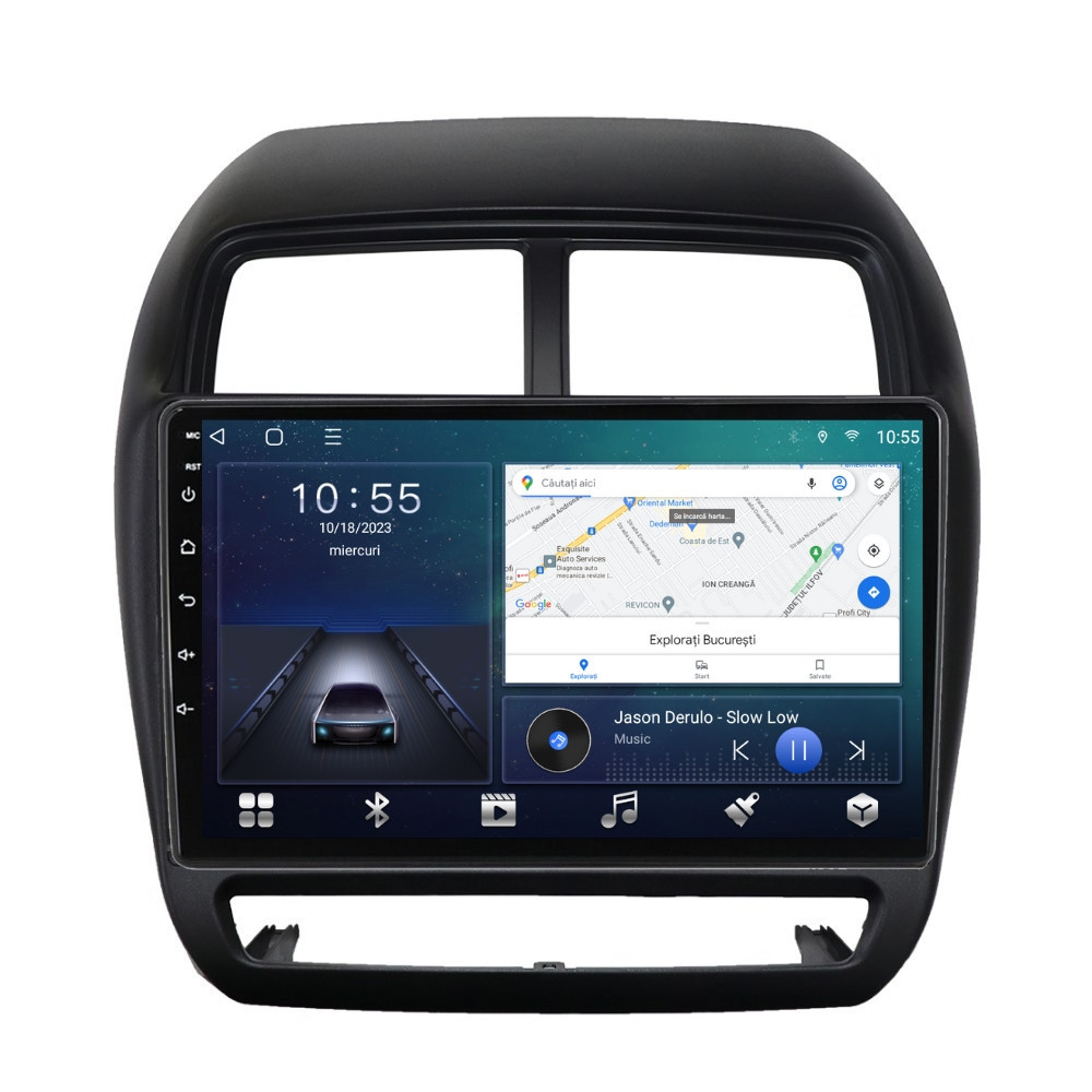 Navigatie dedicata cu Android Mitsubishi ASX 2016 - 2019, 2GB RAM, Radio GPS Dual Zone, Display HD QLED 9