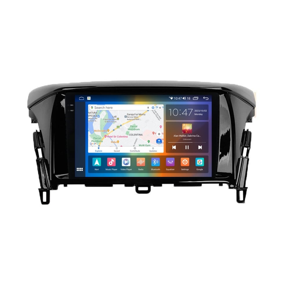 Navigatie dedicata cu Android Mitsubishi Eclipse Cross 2017 - 2020, 4GB RAM, Radio GPS Dual Zone, Display 2K QLED 9.5