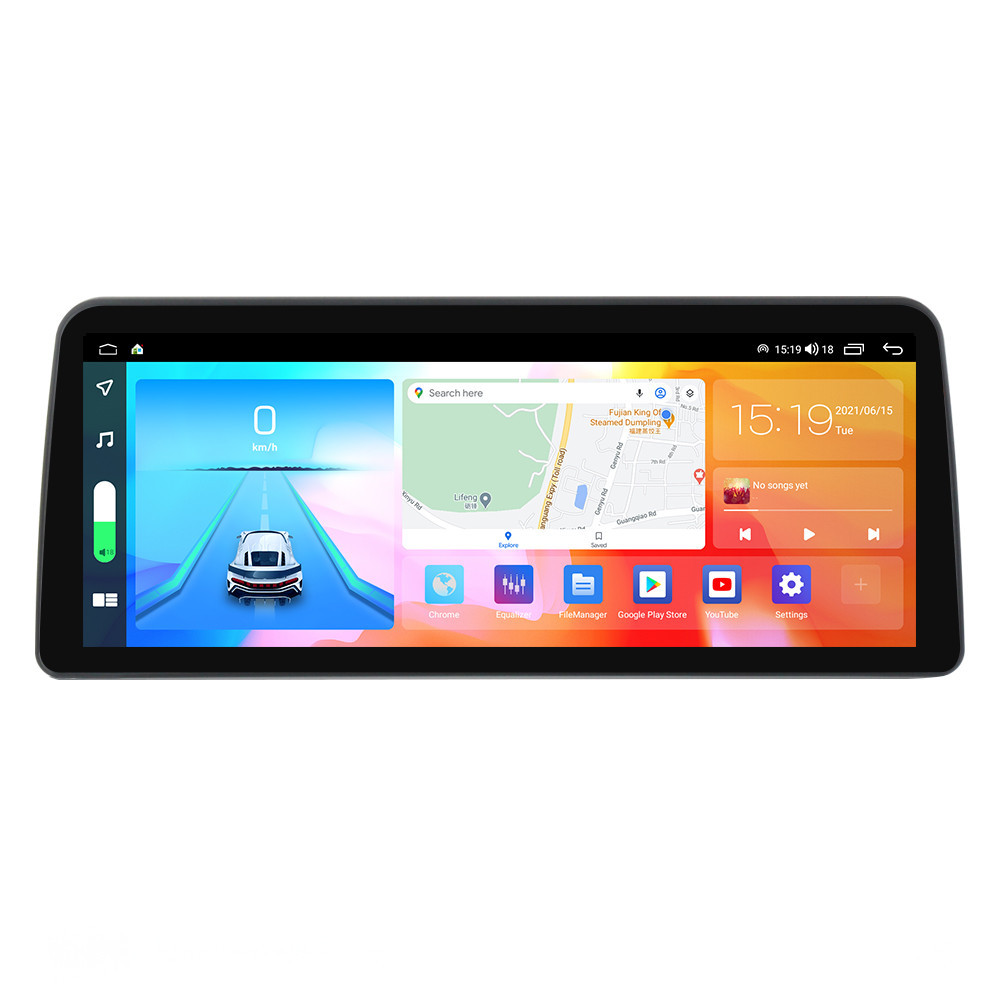 Navigatie dedicata cu Android Mitsubishi Eclipse Cross 2017 - 2020, 8GB RAM, Radio GPS Dual Zone, Display QLED 12.3