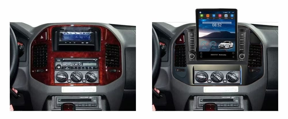 Navigatie dedicata cu Android Mitsubishi Pajero III 2001 - 2006, 1GB RAM, Radio GPS Dual Zone, Touchscreen IPS 9.7