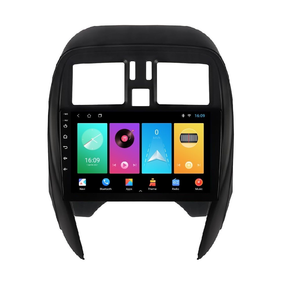 Navigatie dedicata cu Android Nissan Micra IV 2014 - 2017, 1GB RAM, Radio GPS Dual Zone, Display HD IPS 9