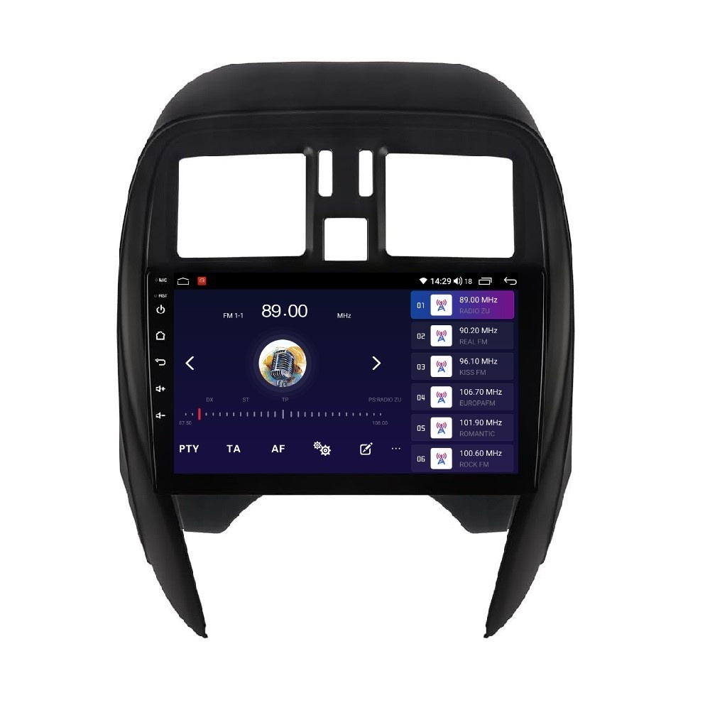 Navigatie dedicata cu Android Nissan Micra IV 2014 - 2017, 2GB RAM, Radio GPS Dual Zone, Display HD QLED 9