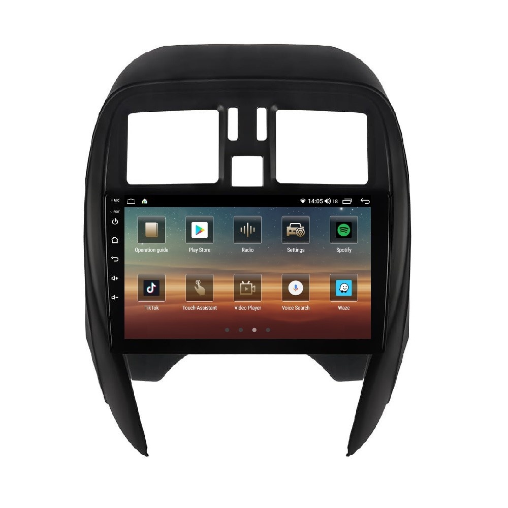 Navigatie dedicata cu Android Nissan Micra IV 2014 - 2017, 8GB RAM, Radio GPS Dual Zone, Display HD QLED 9