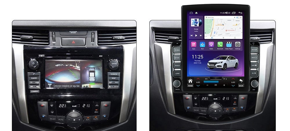 Navigatie dedicata cu Android Nissan Navara / NP300 D23 dupa 2014, 4GB RAM, Radio GPS Dual Zone, Touchscreen IPS 9.7