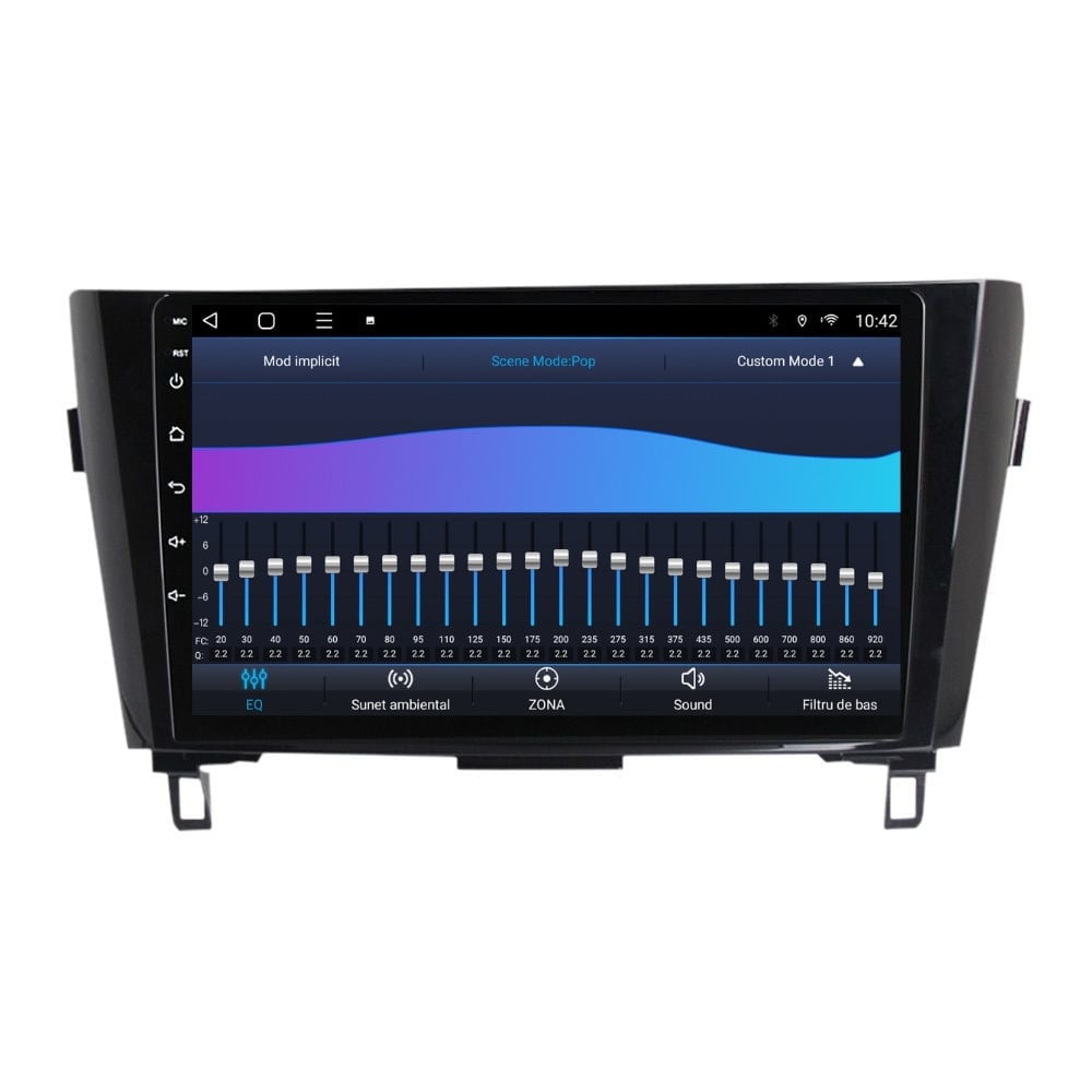 Navigatie dedicata cu Android Nissan Qashqai II 2014 - 2021, 2GB RAM, Radio GPS Dual Zone, Display HD QLED 10