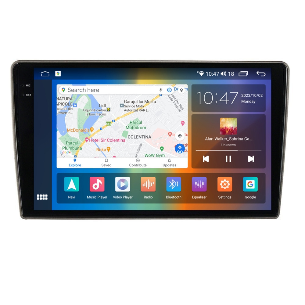 Navigatie dedicata cu Android Nissan Tiida 2004 - 2013, 4GB RAM, Radio GPS Dual Zone, Display 2K QLED 9.5