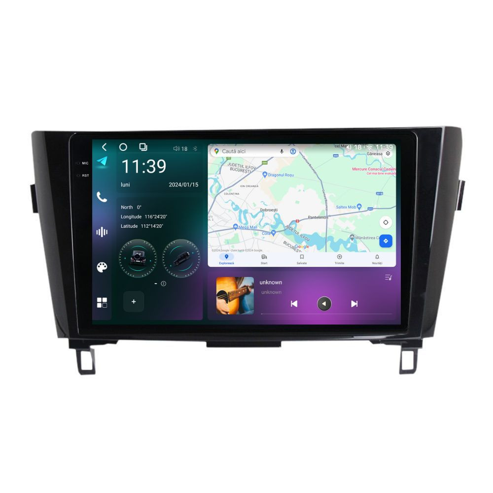 Navigatie dedicata cu Android Nissan X-Trail T32 2014 - 2021, 12GB RAM, Radio GPS Dual Zone, Display 2K QLED 10.36