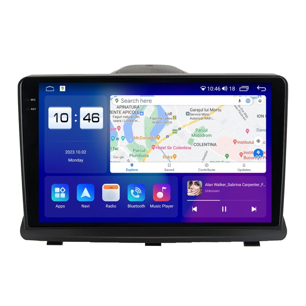 Navigatie dedicata cu Android Opel Antara 2006 - 2017, 4GB RAM, Radio GPS Dual Zone, Display 2K QLED 9.5