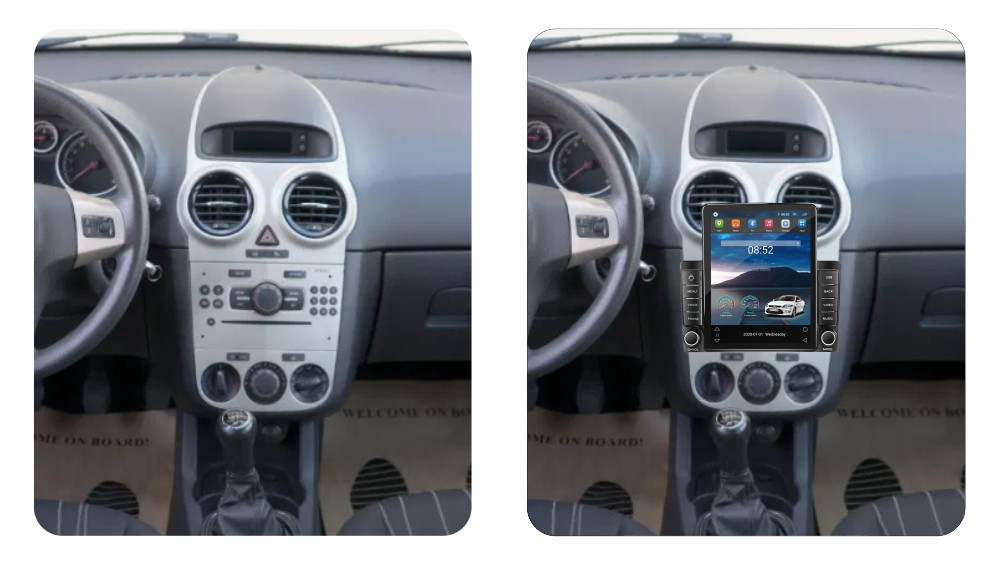 Navigatie dedicata cu Android Opel Corsa D 2006 - 2014, 1GB RAM, Radio GPS Dual Zone, Touchscreen IPS 9.7