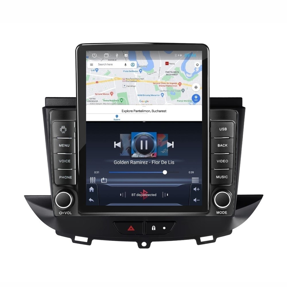 Navigatie dedicata cu Android Opel Grandland X 2017 - 2021, 2GB RAM, Radio GPS Dual Zone, Touchscreen IPS 9.7