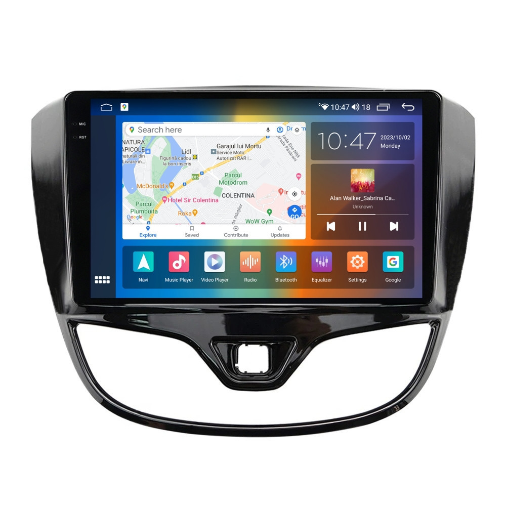 Navigatie dedicata cu Android Opel Karl 2015 - 2019, 8GB RAM, Radio GPS Dual Zone, Display 2K QLED 9.5