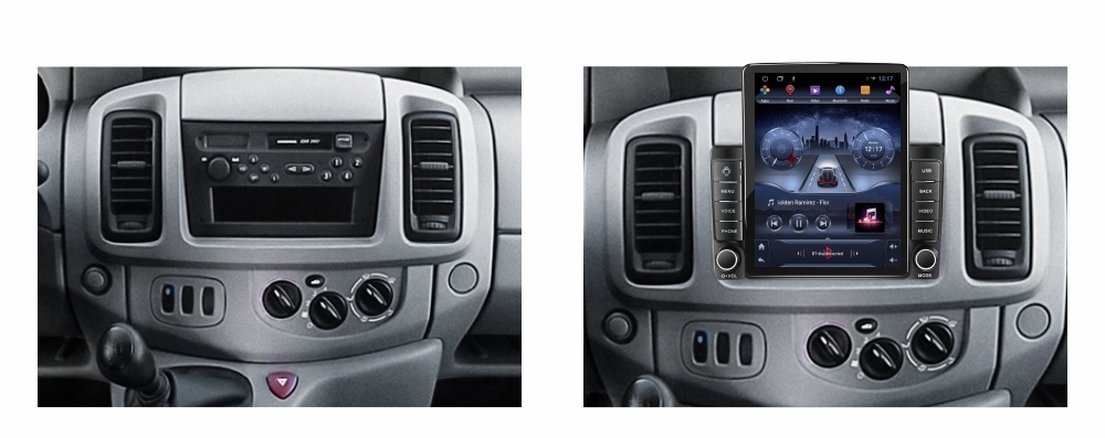 Navigatie dedicata cu Android Opel Vivaro A 2001 - 2010, 2GB RAM, Radio GPS Dual Zone, Touchscreen IPS 9.7