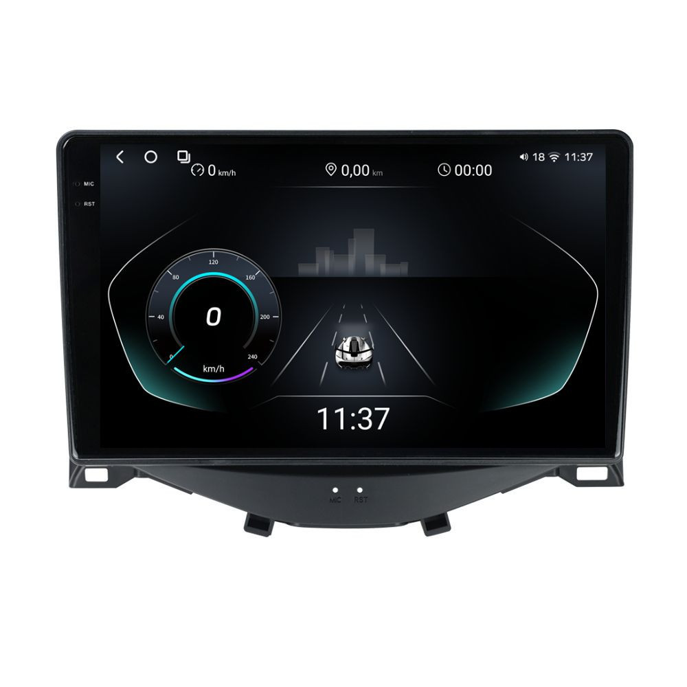 Navigatie dedicata cu Android Peugeot 108 2014 - 2022, 12GB RAM, Radio GPS Dual Zone, Display 2K QLED 9.5