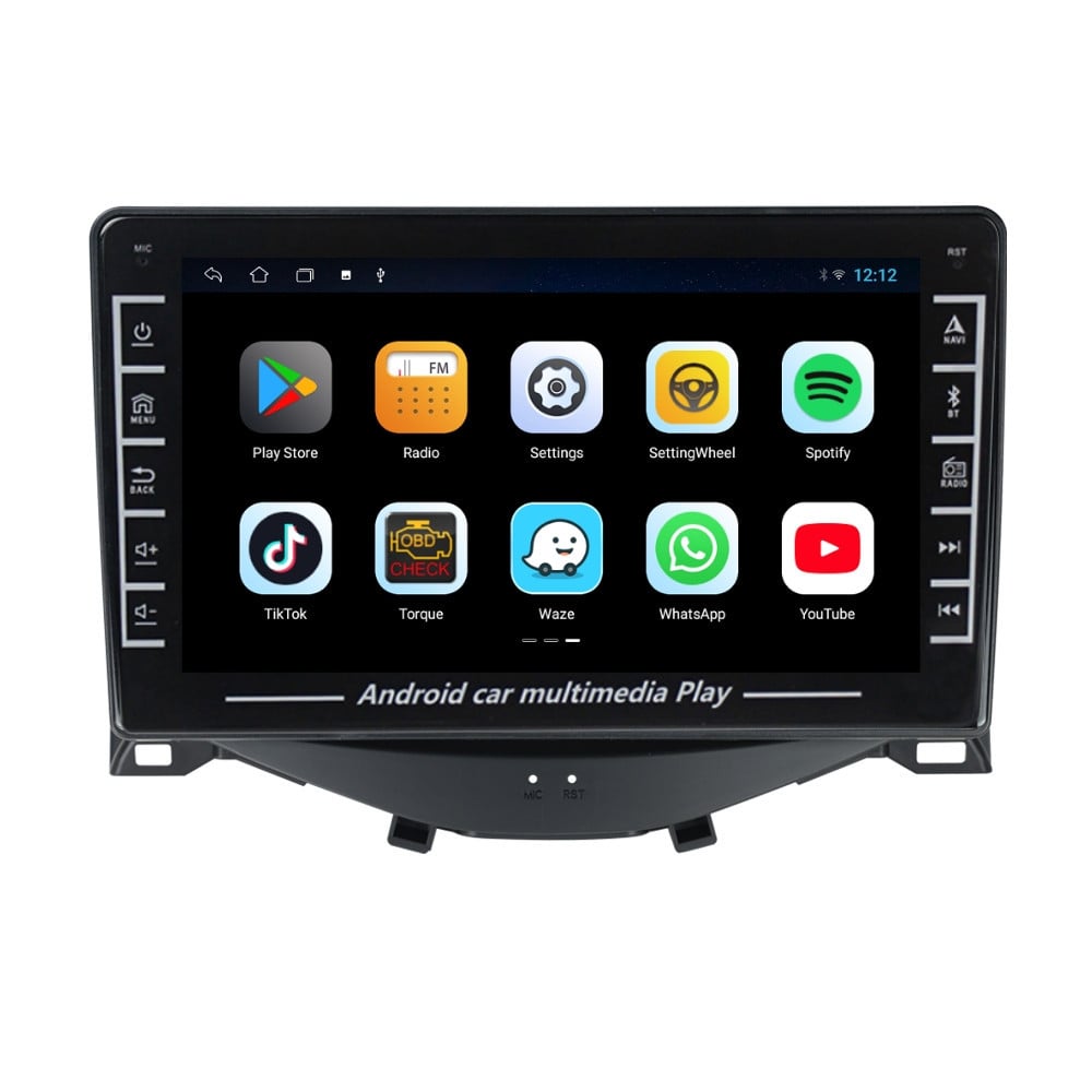 Navigatie dedicata cu Android Peugeot 108 2014 - 2022, 1GB RAM, Radio GPS Dual Zone, Display HD IPS 8