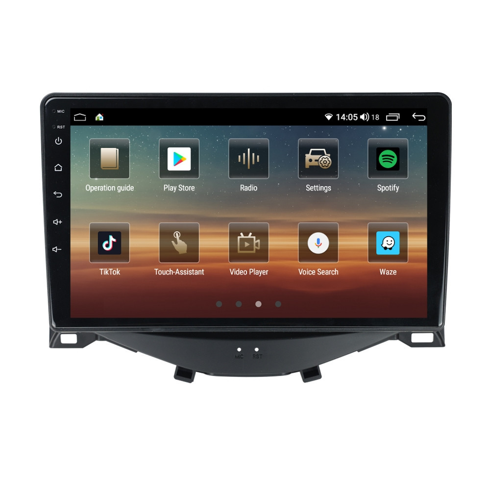 Navigatie dedicata cu Android Peugeot 108 2014 - 2022, 8GB RAM, Radio GPS Dual Zone, Display HD QLED 9