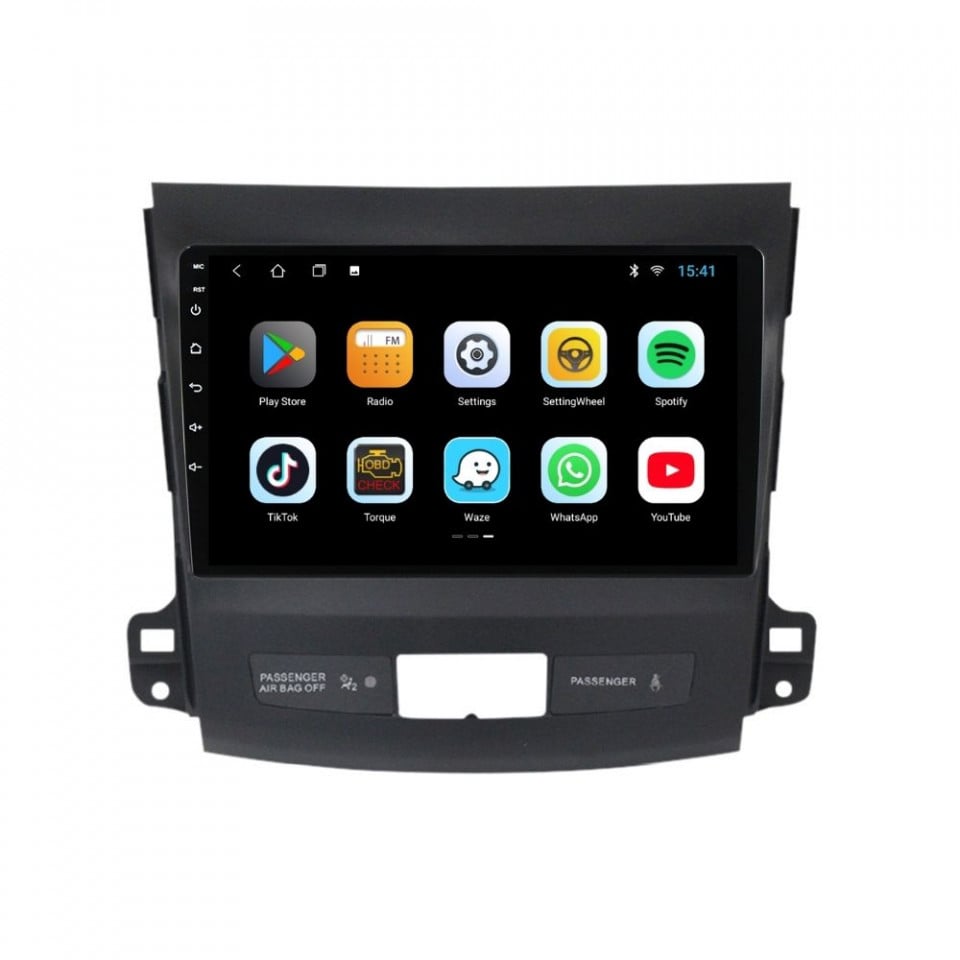 Navigatie dedicata cu Android Peugeot 4007 2007 - 2013, 1GB RAM, Radio GPS Dual Zone, Display HD IPS 9