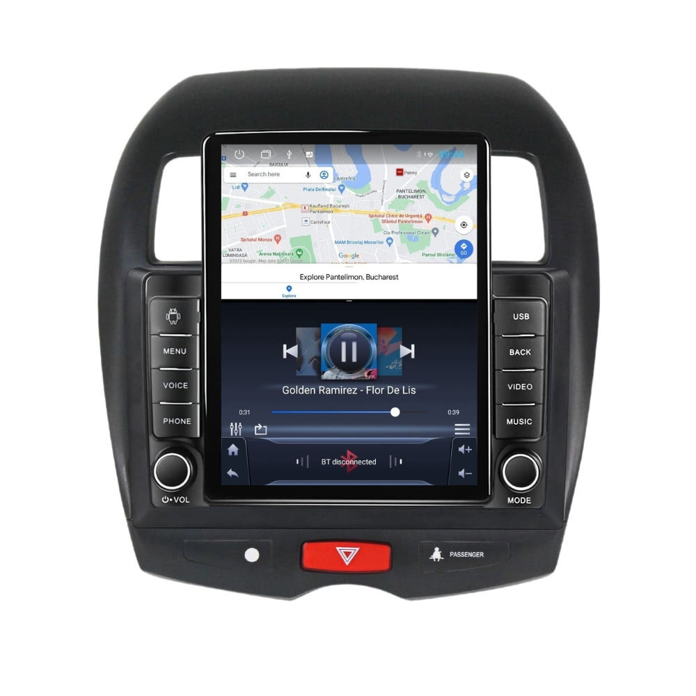 Navigatie dedicata cu Android Peugeot 4008 2012 - 2017, 1GB RAM, Radio GPS Dual Zone, Touchscreen IPS 9.7