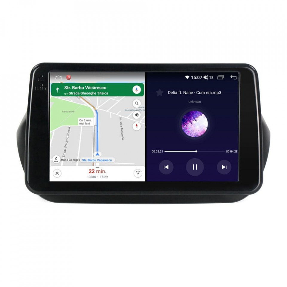 Navigatie dedicata cu Android Peugeot Bipper 2008 - 2018, 6GB RAM, Radio GPS Dual Zone, Display HD QLED 9" Touchscreen, Internet Wi-Fi si slot SIM 4G, Bluetooth, MirrorLink, USB - Imagine 7