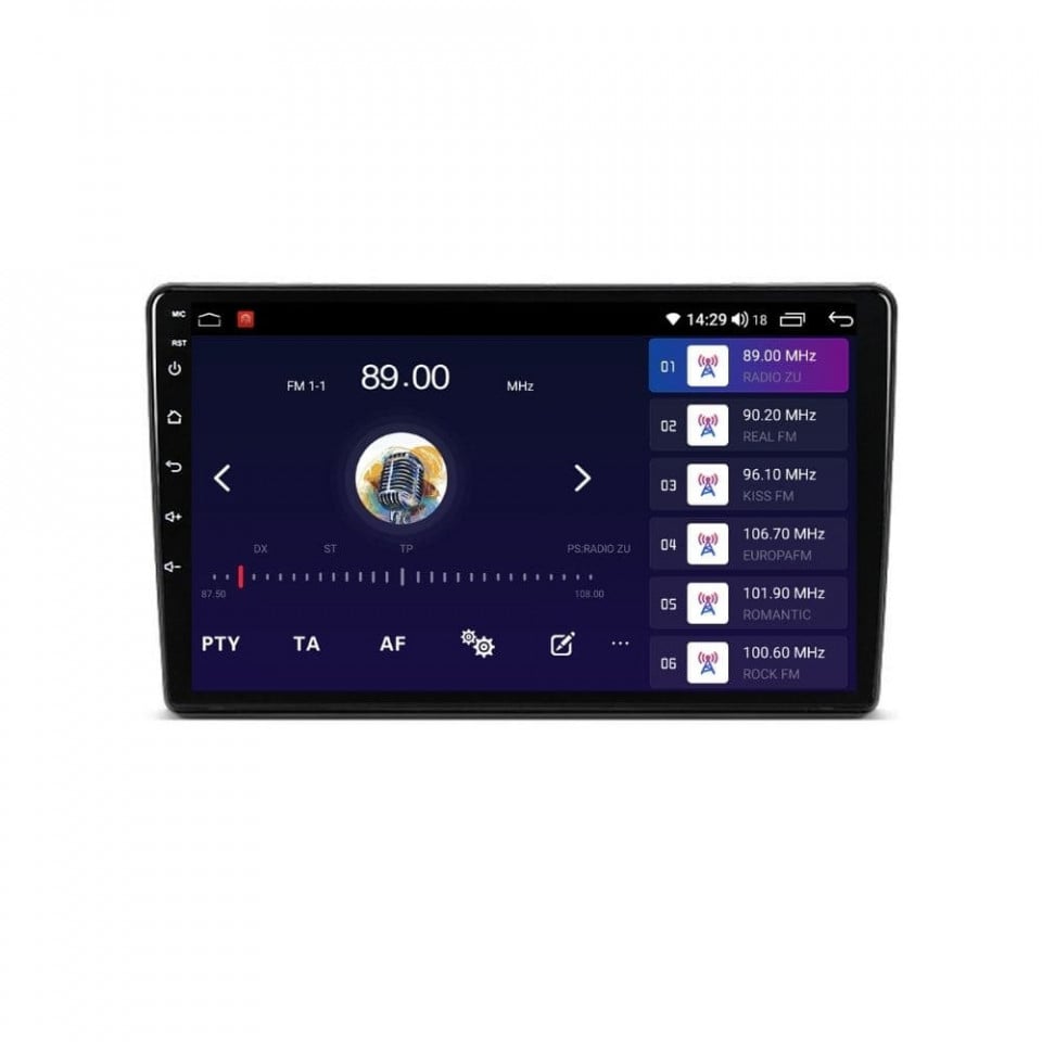 Navigatie dedicata cu Android Peugeot Partner 2008 - 2018, 4GB RAM, Radio GPS Dual Zone, Display HD QLED 9