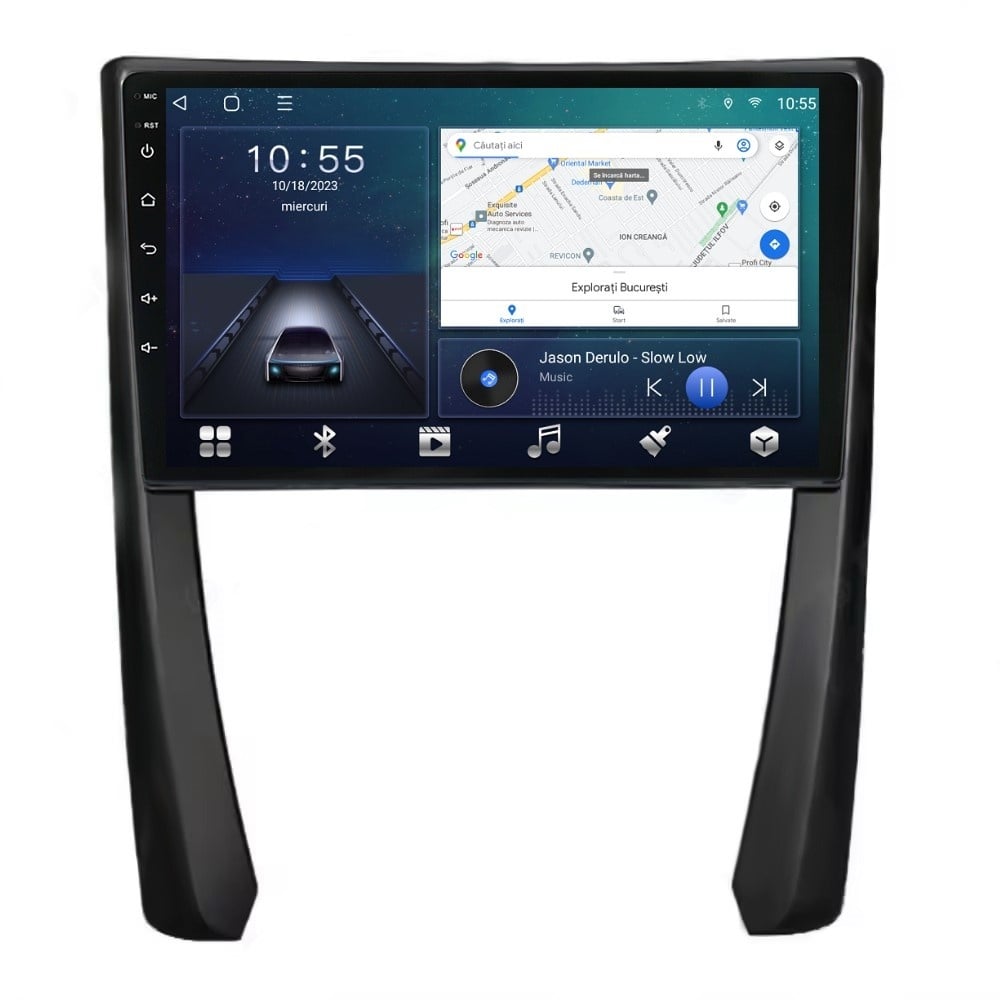 Navigatie dedicata cu Android Porsche 911 2009 - 2013, 3GB RAM, Radio GPS Dual Zone, Display HD QLED 9