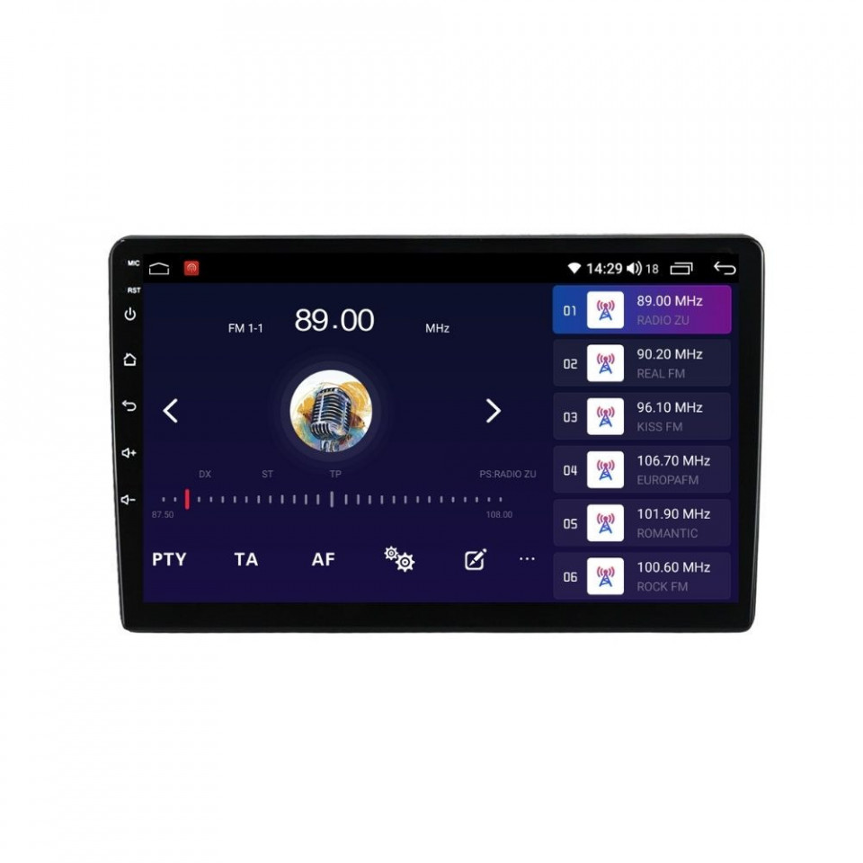 Navigatie dedicata cu Android Renault Clio V dupa 2019, 4GB RAM, Radio GPS Dual Zone, Display HD QLED 9