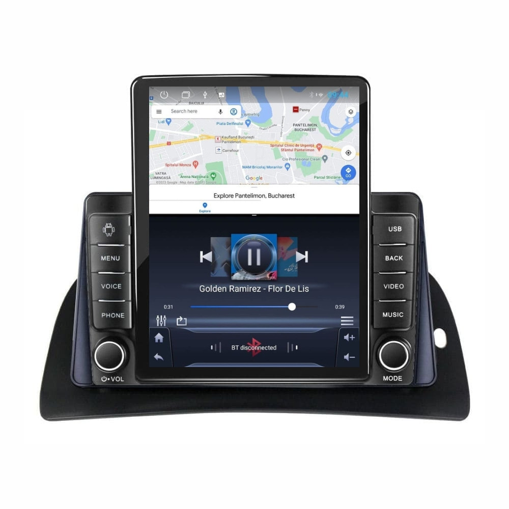 Navigatie dedicata cu Android Renault Kangoo II 2014 - 2021, 2GB RAM, Radio GPS Dual Zone, Touchscreen IPS 9.7