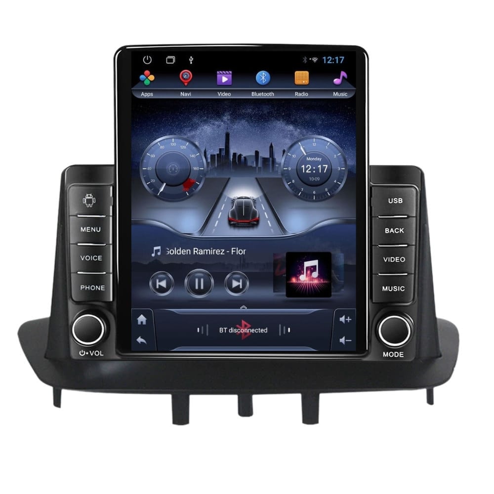 Navigatie dedicata cu Android Renault Megane III 2009 - 2016, 1GB RAM, Radio GPS Dual Zone, Touchscreen IPS 9.7