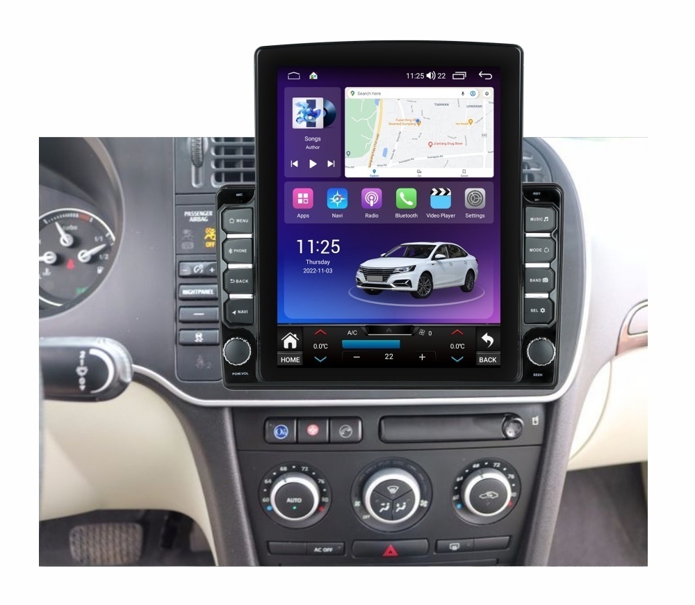 Navigatie dedicata cu Android SAAB 9-3 2007 - 2011, 8GB RAM, Radio GPS Dual Zone, Touchscreen IPS 9.7