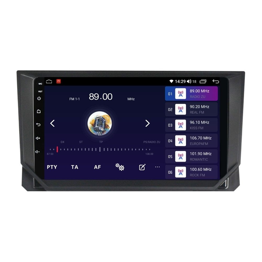 Navigatie dedicata cu Android Seat Ibiza V 2017 - 2021, 2GB RAM, Radio GPS Dual Zone, Display HD QLED 9" Touchscreen, Internet Wi-Fi si slot SIM 4G, Bluetooth, MirrorLink, USB - Imagine 4