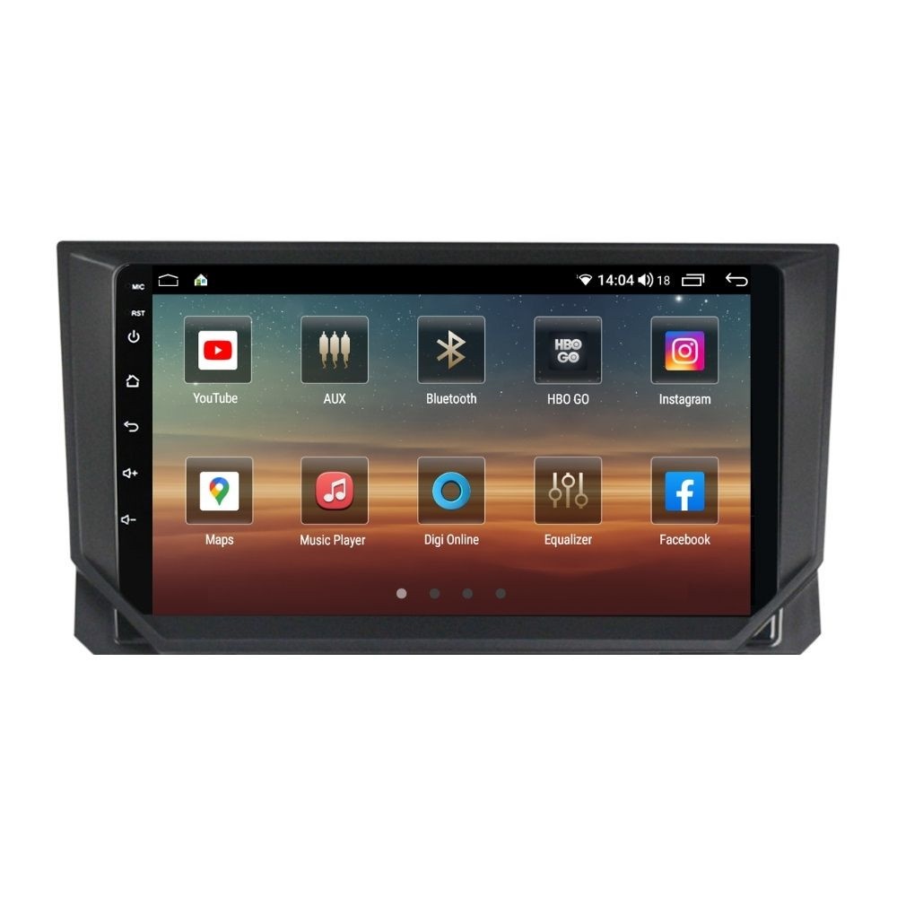 Navigatie dedicata cu Android Seat Ibiza V 2017 - 2021, 4GB RAM, Radio GPS Dual Zone, Display HD QLED 9" Touchscreen, Internet Wi-Fi si slot SIM 4G, Bluetooth, MirrorLink, USB - Imagine 2