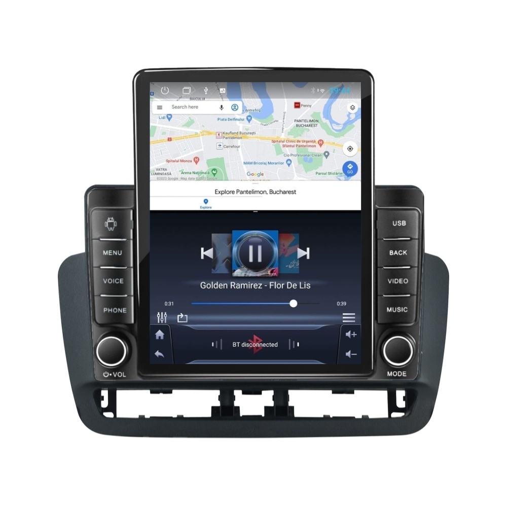 Navigatie dedicata cu Android Seat Ibiza V dupa 2021, 1GB RAM, Radio GPS Dual Zone, Touchscreen IPS 9.7