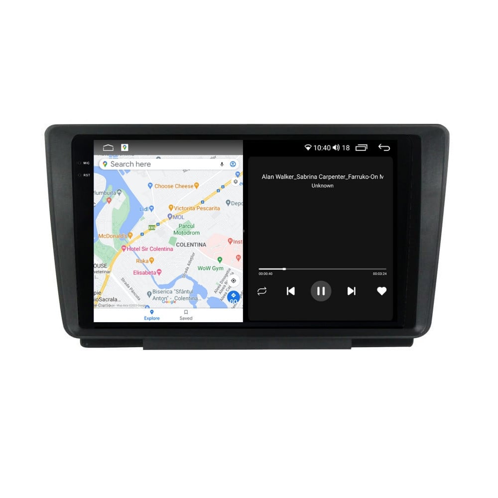 Navigatie dedicata cu Android Skoda Octavia II 2004 - 2013, 8GB RAM, Radio GPS Dual Zone, Display 2K QLED 9.5