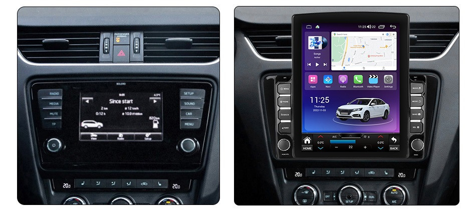 Navigatie dedicata cu Android Skoda Octavia III 2013 - 2020, 4GB RAM, Radio GPS Dual Zone, Touchscreen IPS 9.7