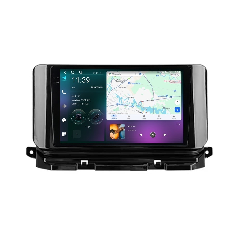 Navigatie dedicata cu Android Skoda Octavia IV dupa 2019, 12GB RAM, Radio GPS Dual Zone, Display 2K QLED 10.36