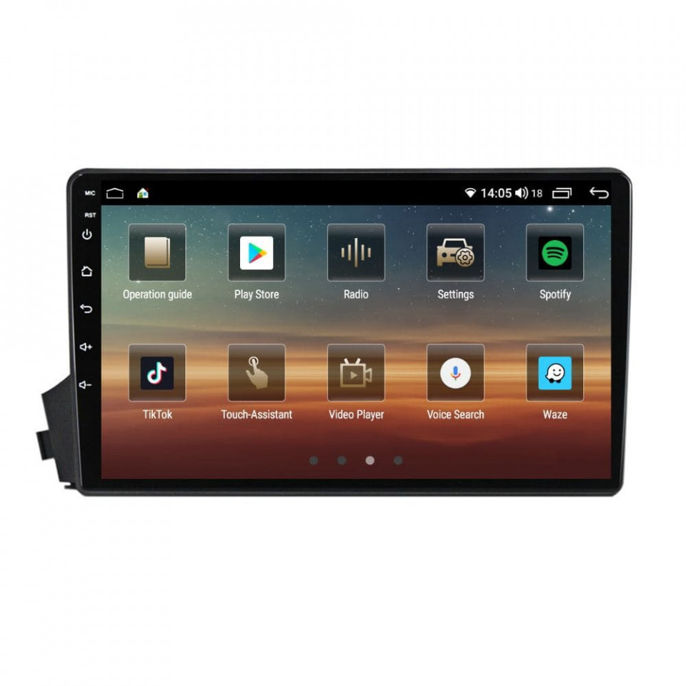 Navigatie dedicata cu Android Ssangyong Actyon 2005 - 2012, 4GB RAM, Radio GPS Dual Zone, Display HD QLED 9