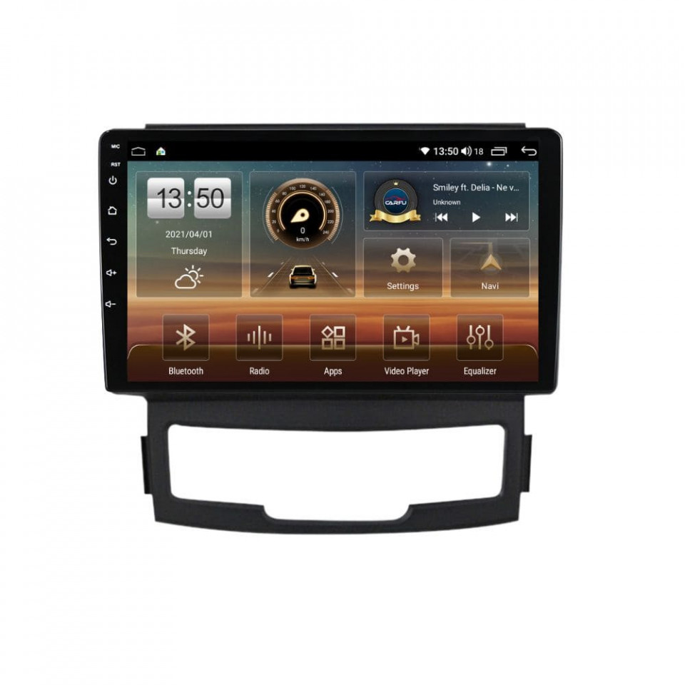 Navigatie dedicata cu Android Ssangyong Korando 2010 - 2013, 8GB RAM, Radio GPS Dual Zone, Display HD QLED 9