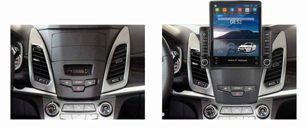 Navigatie dedicata cu Android Ssangyong Korando 2013 - 2019, 1GB RAM, Radio GPS Dual Zone, Touchscreen IPS 9.7