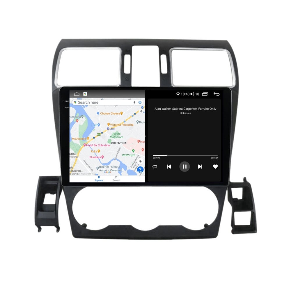 Navigatie dedicata cu Android Subaru Forester 2013 - 2018, 4GB RAM, Radio GPS Dual Zone, Display 2K QLED 9.5