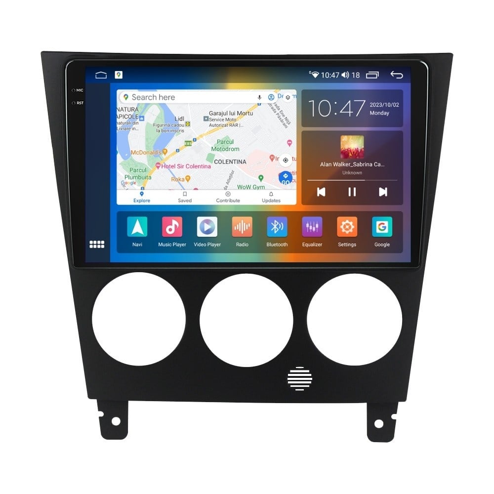 Navigatie dedicata cu Android Subaru Impreza / XV / WRX 2000 - 2007, 8GB RAM, Radio GPS Dual Zone, Display 2K QLED 9.5