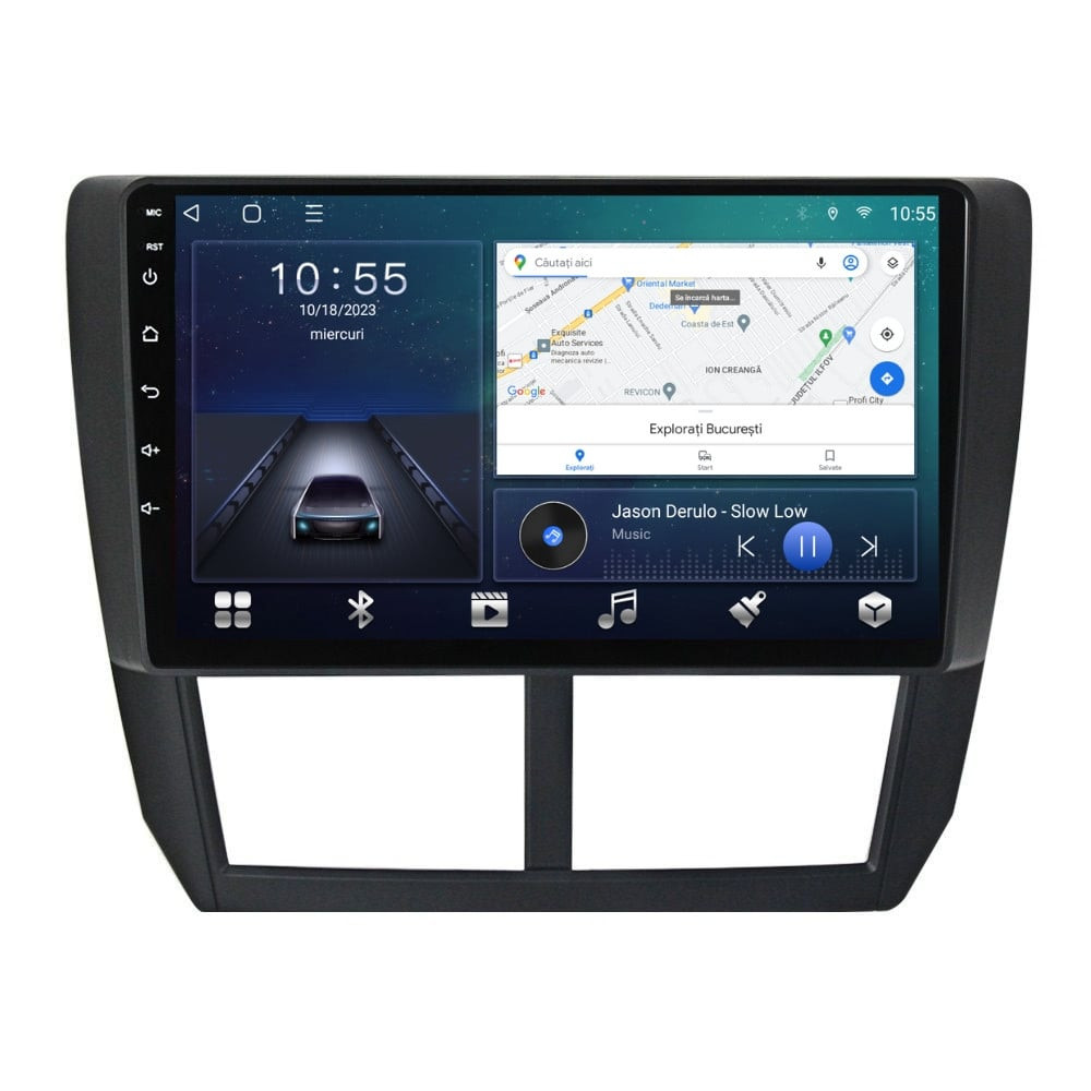 Navigatie dedicata cu Android Subaru Impreza / XV / WRX 2007 - 2014, 3GB RAM, Radio GPS Dual Zone, Display HD QLED 9