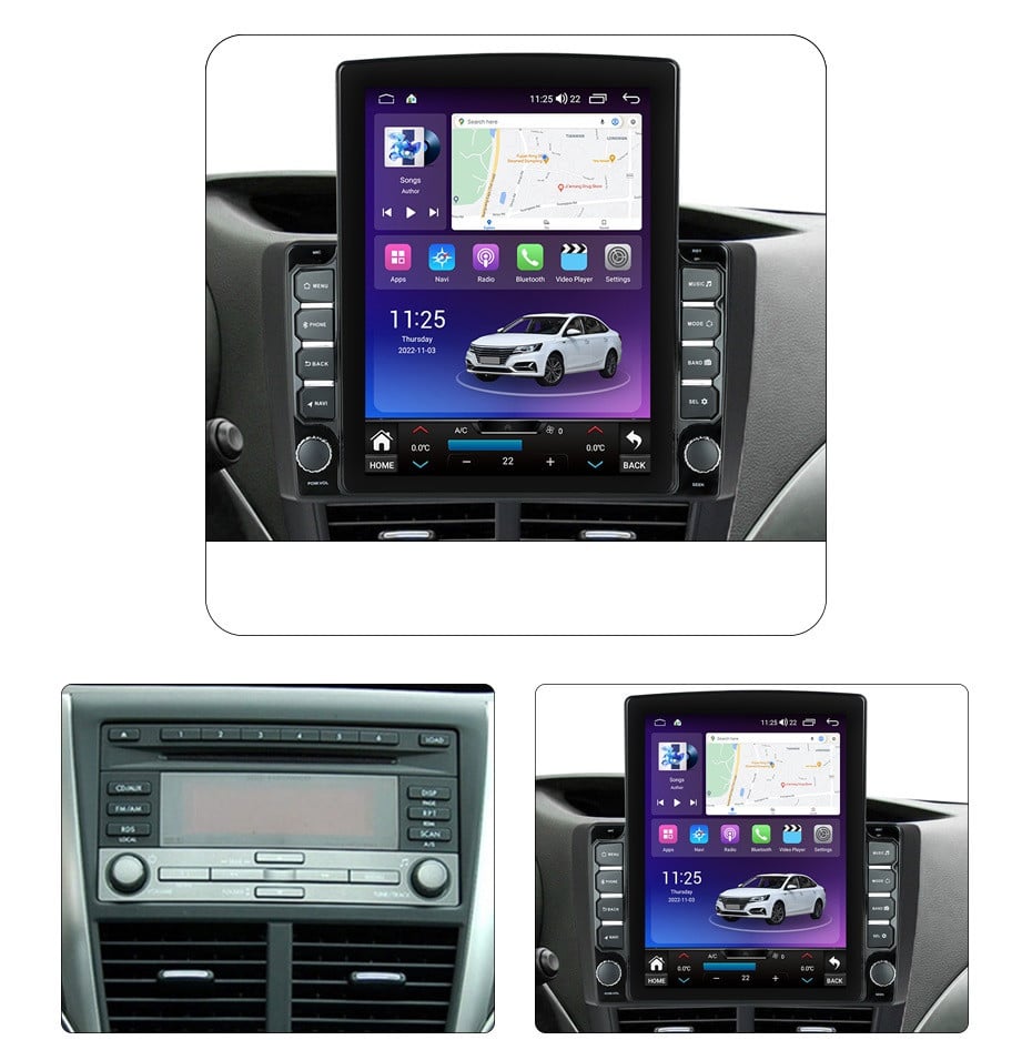 Navigatie dedicata cu Android Subaru Impreza / XV / WRX 2007 - 2014, 4GB RAM, Radio GPS Dual Zone, Touchscreen IPS 9.7