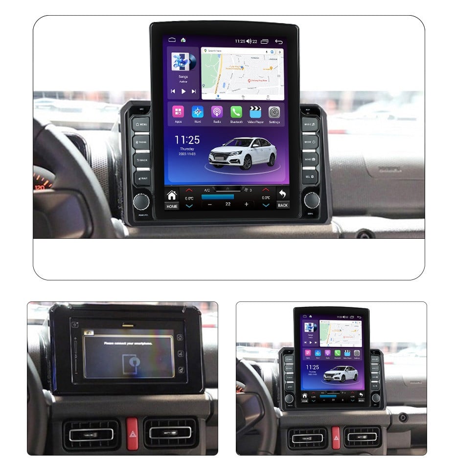 Navigatie dedicata cu Android Suzuki Jimny dupa 2018, 4GB RAM, Radio GPS Dual Zone, Touchscreen IPS 9.7