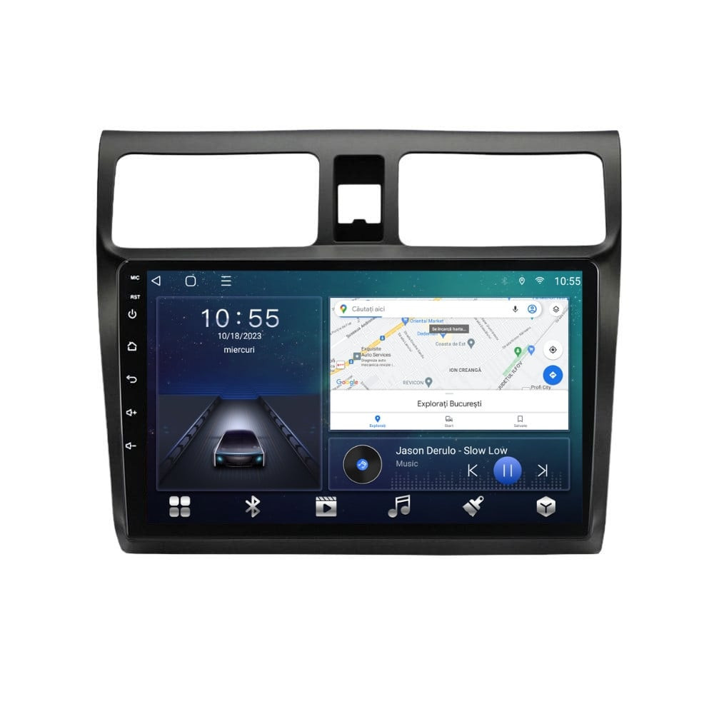 Navigatie dedicata cu Android Suzuki Swift III 2005 - 2010, 3GB RAM, Radio GPS Dual Zone, Display HD QLED 10