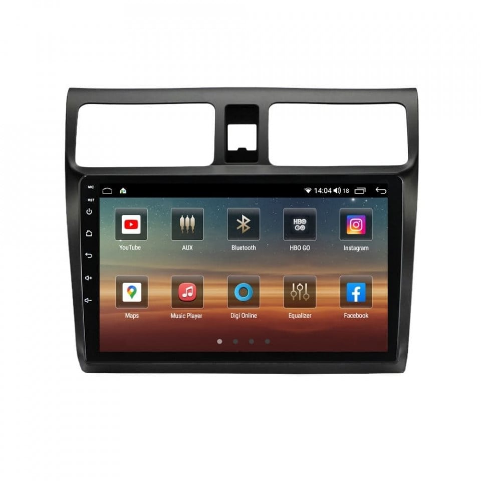 Navigatie dedicata cu Android Suzuki Swift III 2005 - 2010, 4GB RAM, Radio GPS Dual Zone, Display HD QLED 10