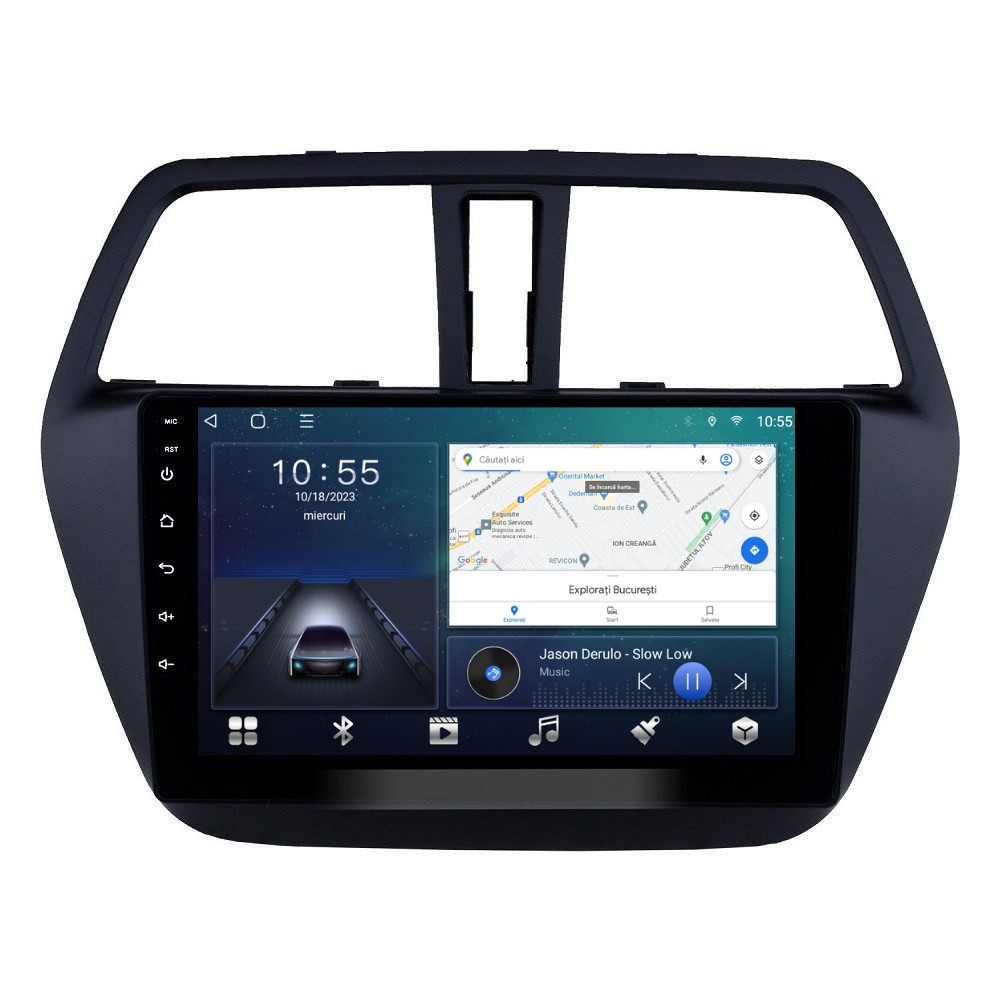 Navigatie dedicata cu Android Suzuki SX4 S-Cross dupa 2013, 2GB RAM, Radio GPS Dual Zone, Display HD QLED 9